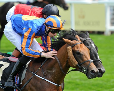 Jospeh O'Brien guides Gale Force Ten to victory in the Jersey Stakes June 19, 2013.